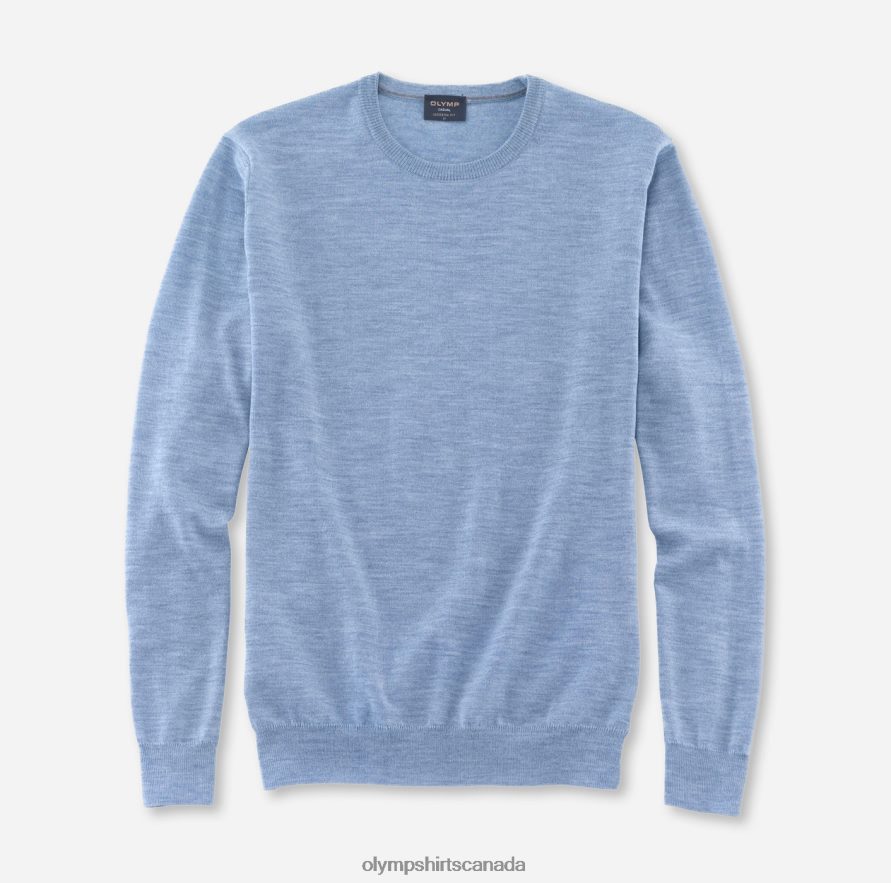 OLYMP Casual Knitwear Pullover, Bleu H2P42H1809 Clothing