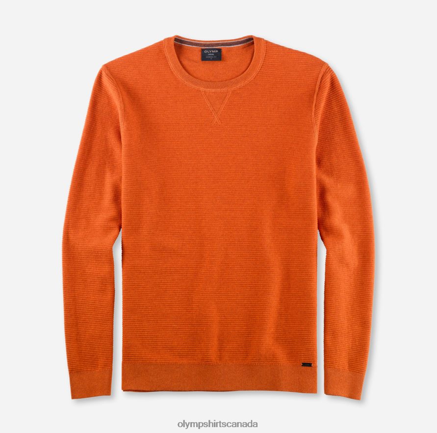 OLYMP Casual Knitwear Pullover, Mandarin H2P42H1780 Clothing