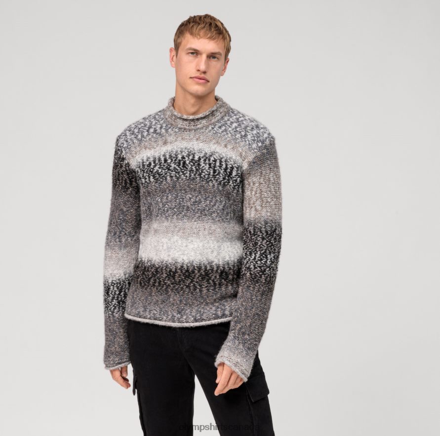 OLYMP Casual Knitwear Pullover, Stone H2P42H1762 Clothing