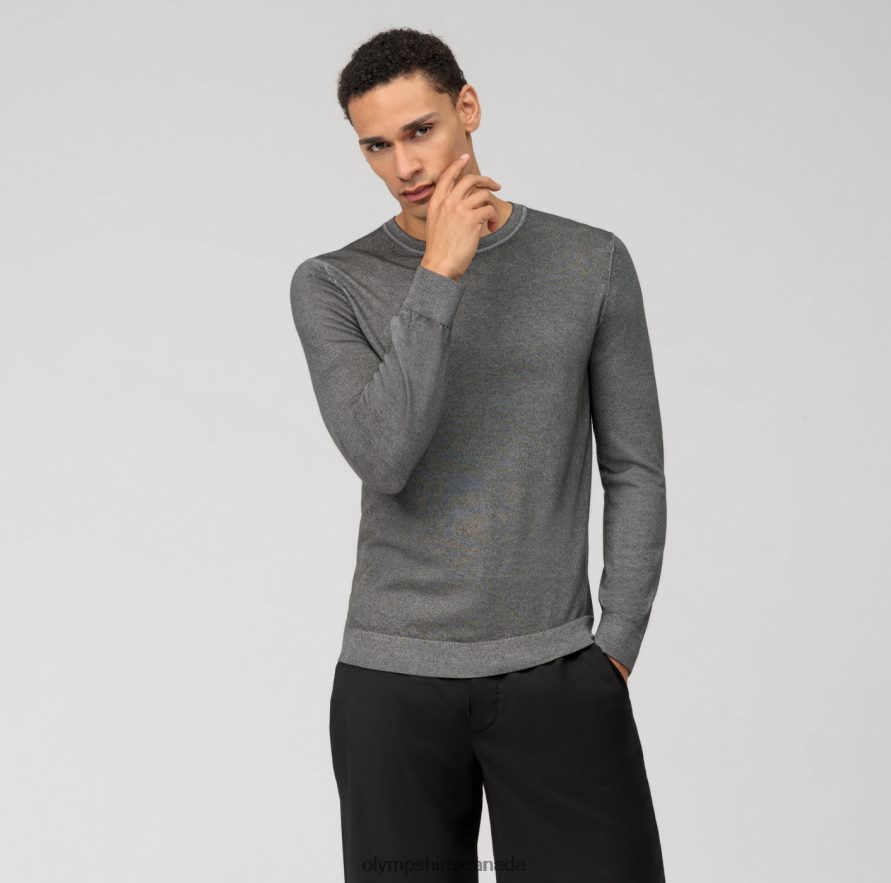 OLYMP Casual Knitwear Pullover, Stone H2P42H1766 Clothing