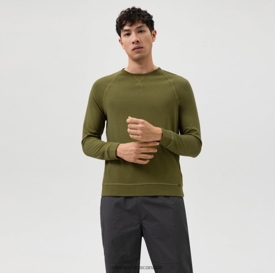 OLYMP Level Five Sweat Body Fit, Lime Green H2P42H1922 Clothing