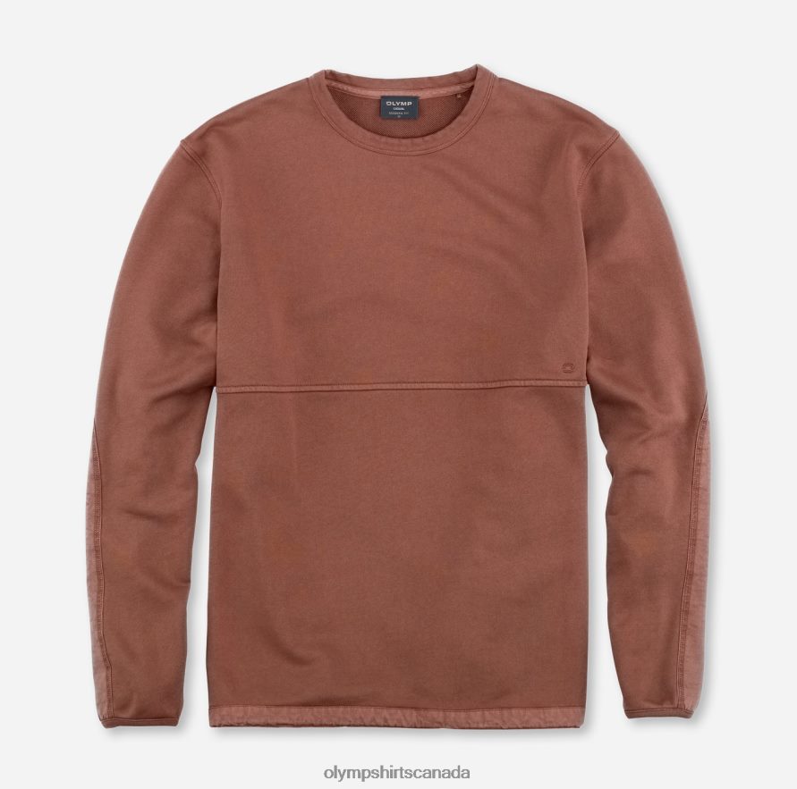 OLYMP Sweat Modern Fit, Dark Red H2P42H1928 Clothing