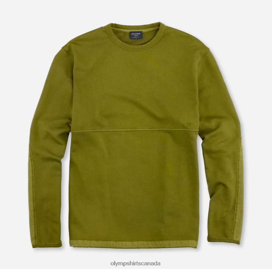 OLYMP Sweat Modern Fit, Lime Green H2P42H1929 Clothing