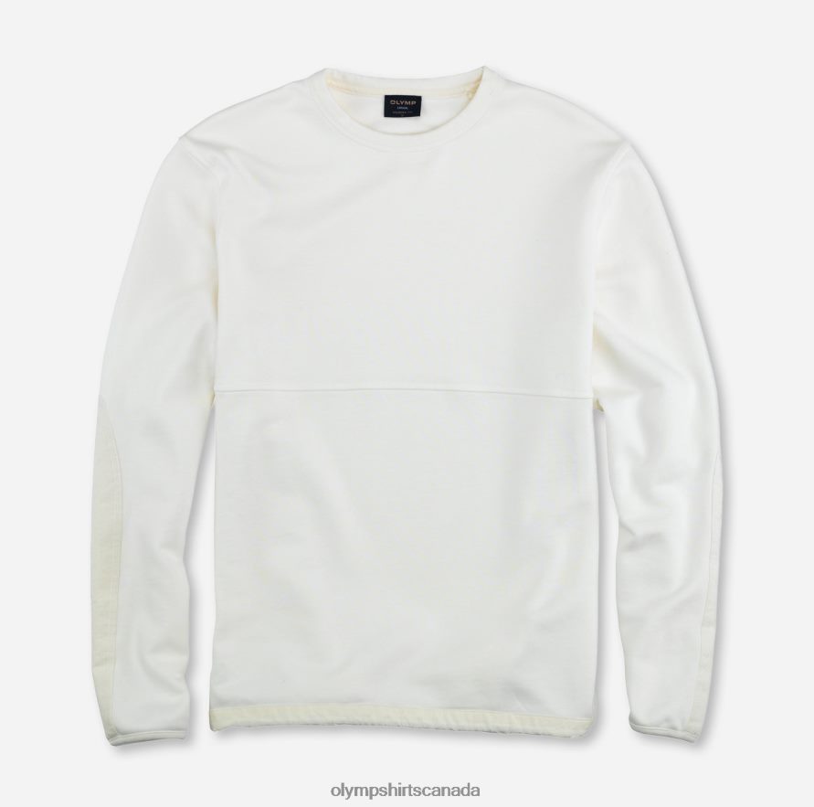 OLYMP Sweat Modern Fit, Off White H2P42H1927 Clothing