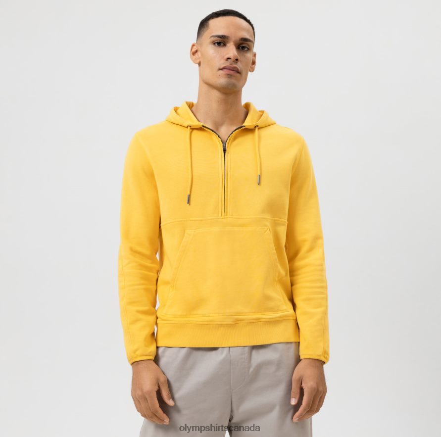 OLYMP Sweat Modern Fit, Sweatshirt, Yellow H2P42H1907 Clothing