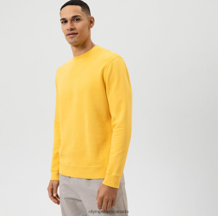 OLYMP Sweat Modern Fit, Yellow H2P42H1915 Clothing