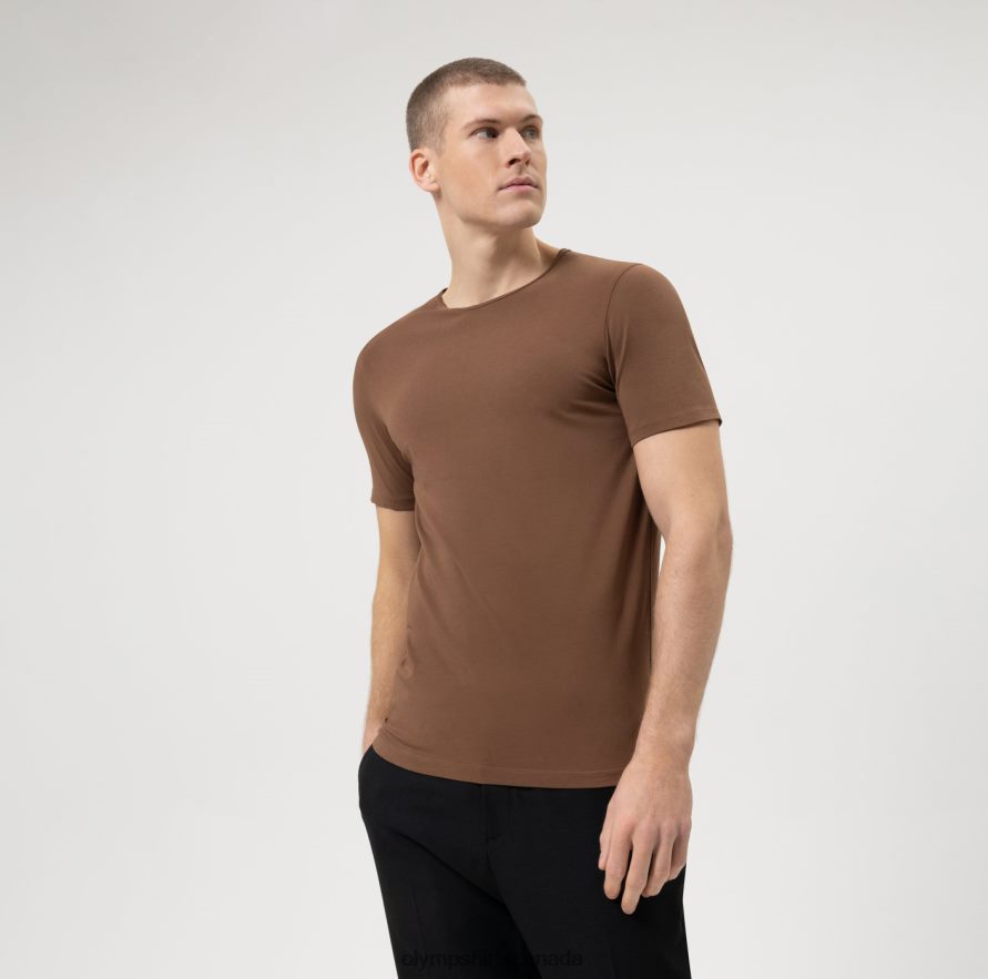 OLYMPLevel Five Casual Body Fit, T-Shirt, Brown H2P42H2022 Clothing