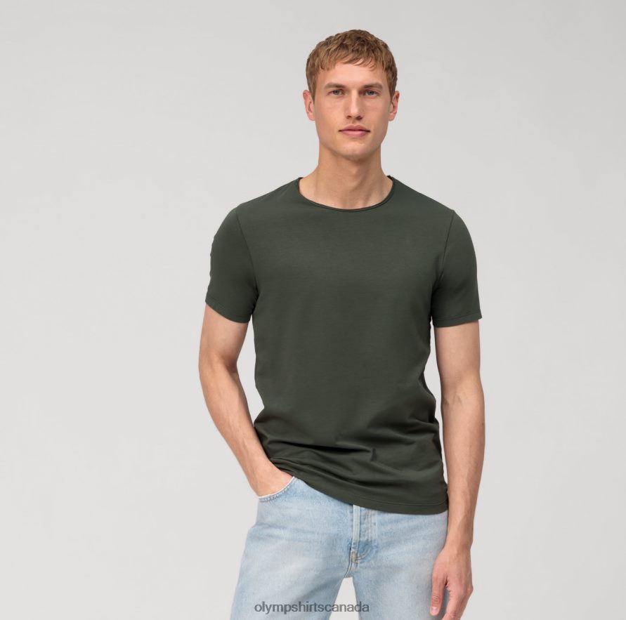 OLYMPLevel Five Casual Body Fit, T-Shirt, Grey Green H2P42H2034 Clothing