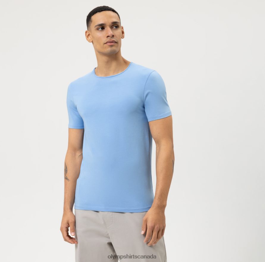 OLYMPLevel Five Casual Body Fit, T-Shirt, Light Blue H2P42H2009 Clothing