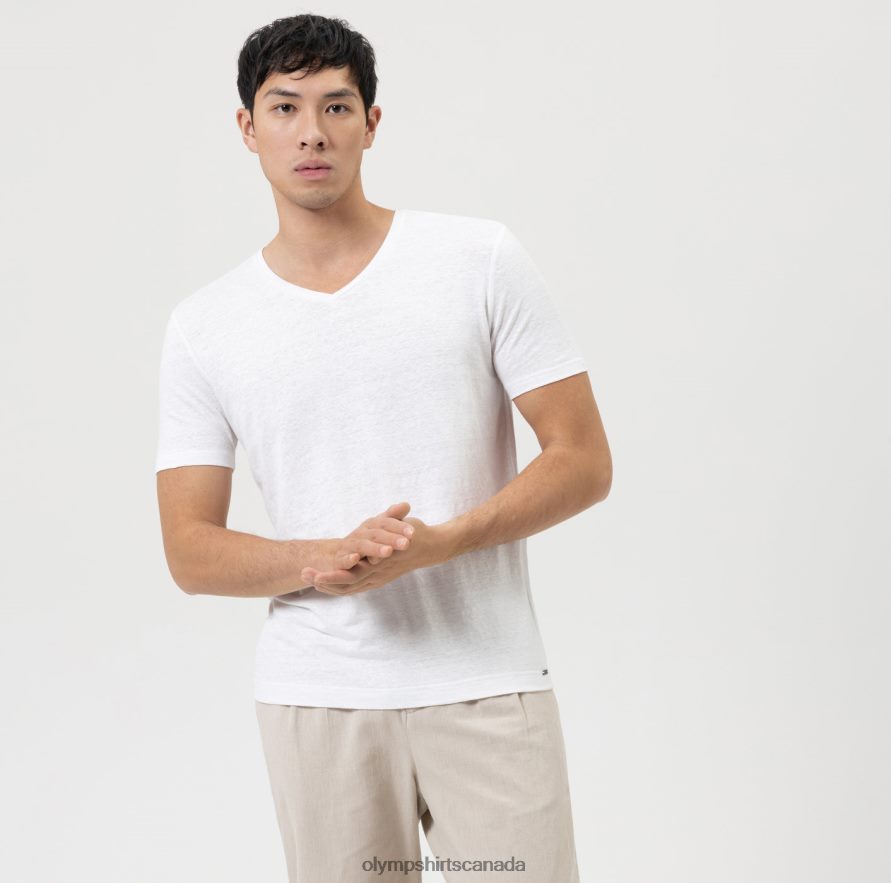 OLYMPLevel Five Casual Body Fit, T-Shirt, Off White H2P42H1988 Clothing