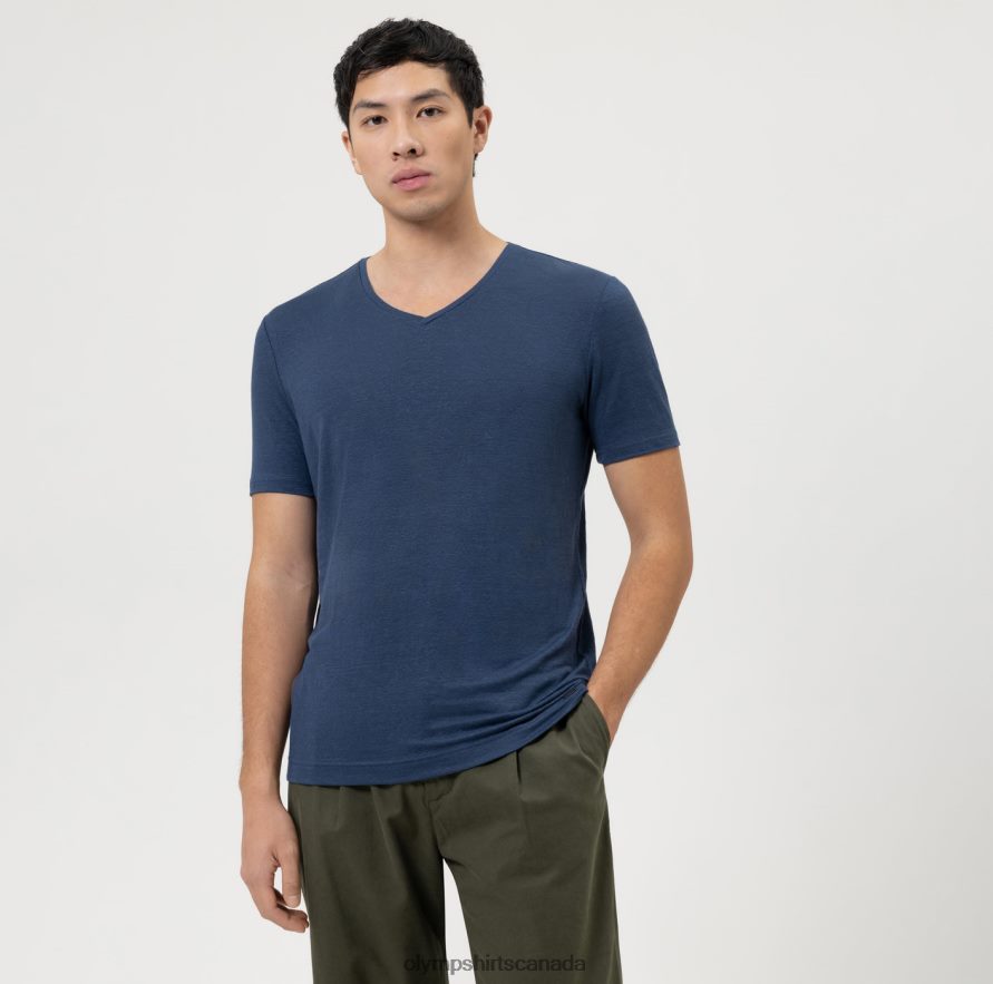 OLYMPLevel Five Casual Body Fit, T-Shirt, Smoke Blue H2P42H2006 Clothing