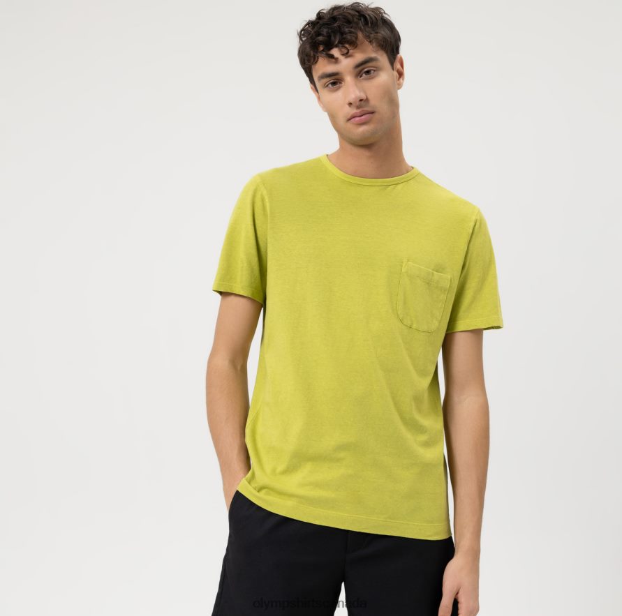 OLYMP Casual Modern Fit, T-Shirt, Green H2P42H2026 Clothing
