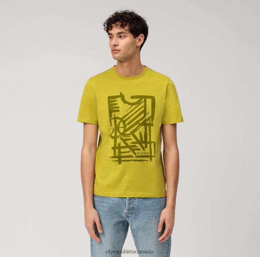 OLYMP Casual Modern Fit, T-Shirt, Lime H2P42H2025 Clothing