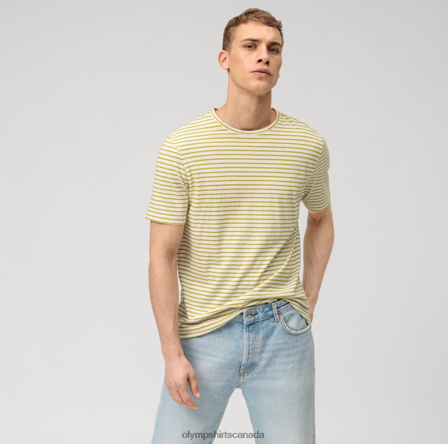 OLYMP Casual Modern Fit, T-Shirt, Lime H2P42H2027 Clothing