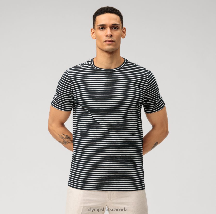 OLYMP Casual Modern Fit, T-Shirt, Marine H2P42H2021 Clothing