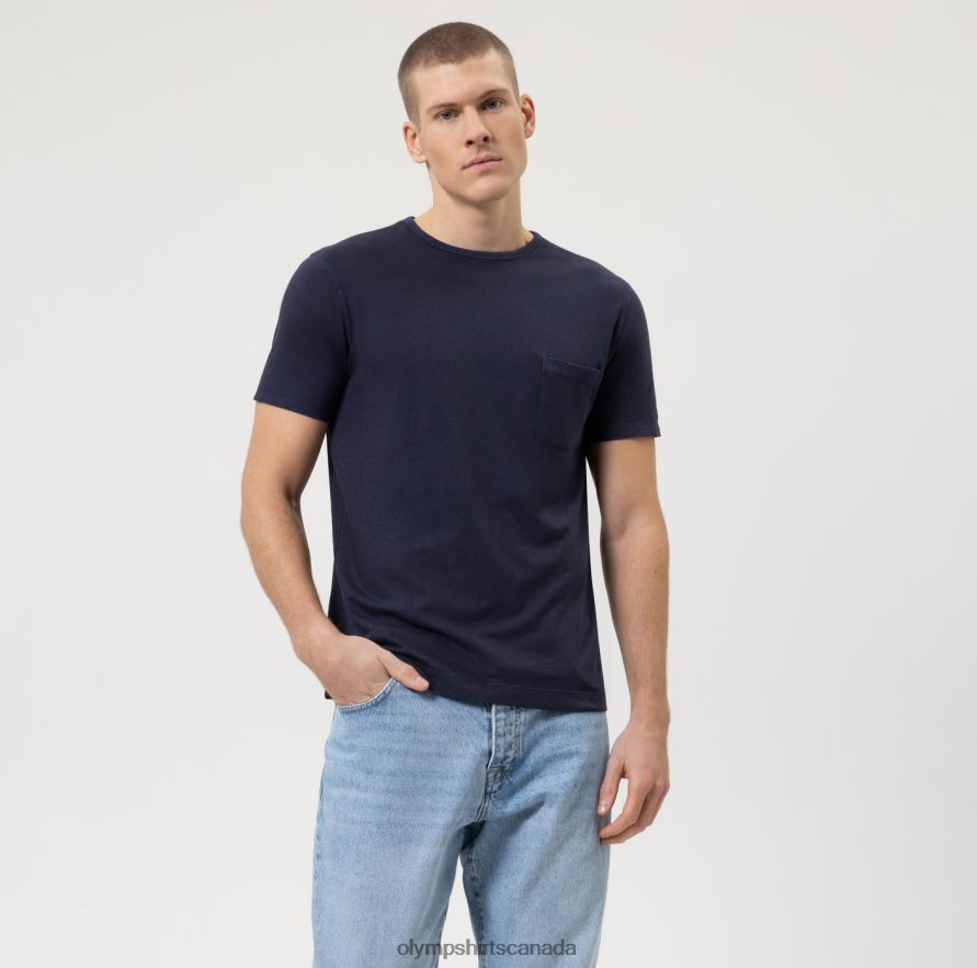 OLYMP Casual Modern Fit, T-Shirt, Marine H2P42H2031 Clothing