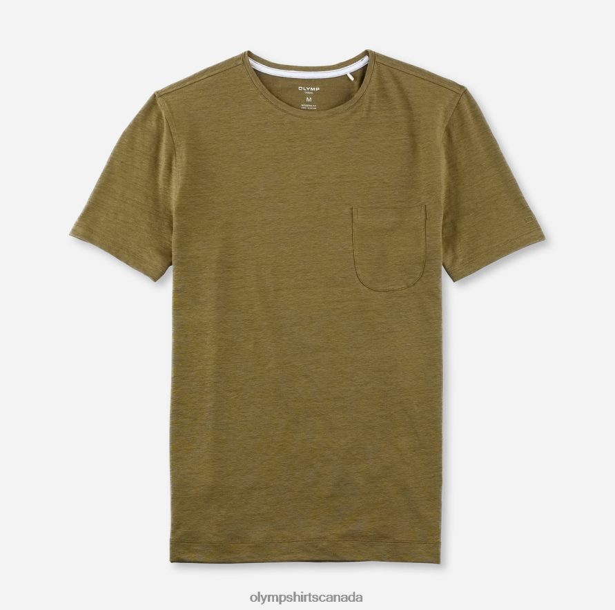 OLYMP Casual Modern Fit, T-Shirt, Nougat H2P42H2049 Clothing