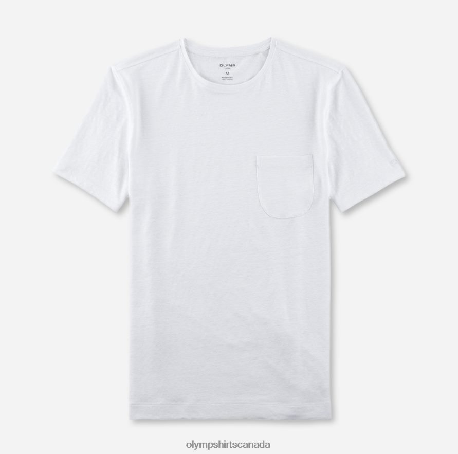 OLYMP Casual Modern Fit, T-Shirt, Off White H2P42H2015 Clothing