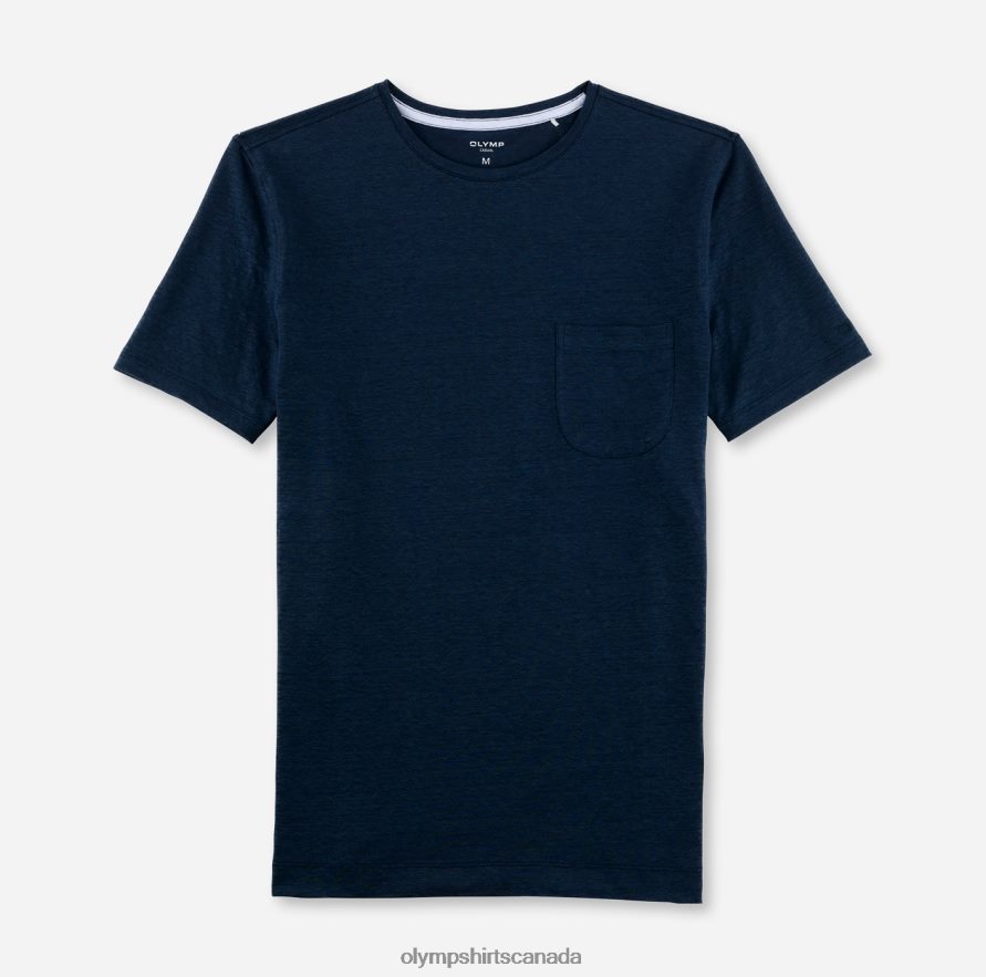 OLYMP Casual Modern Fit, T-Shirt, Smoke Blue H2P42H2050 Clothing