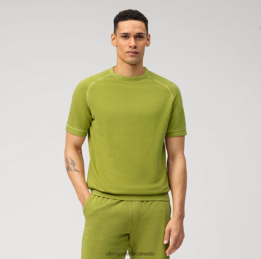 OLYMP Sweat Modern Fit, T-Shirt, Lime H2P42H2024 Clothing