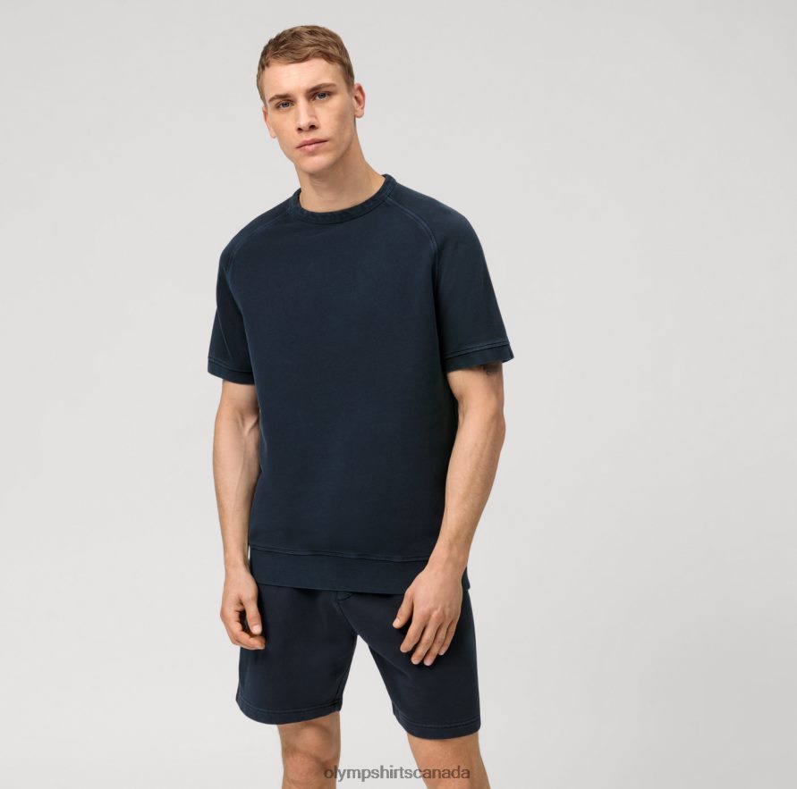 OLYMP Sweat Modern Fit, T-Shirt, Marine H2P42H2011 Clothing