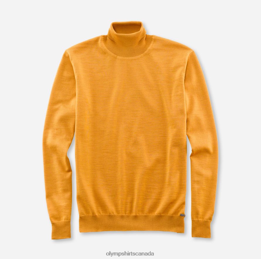 OLYMP Casual Knitwear Turtleneck, Aniseed H2P42H1879 Clothing