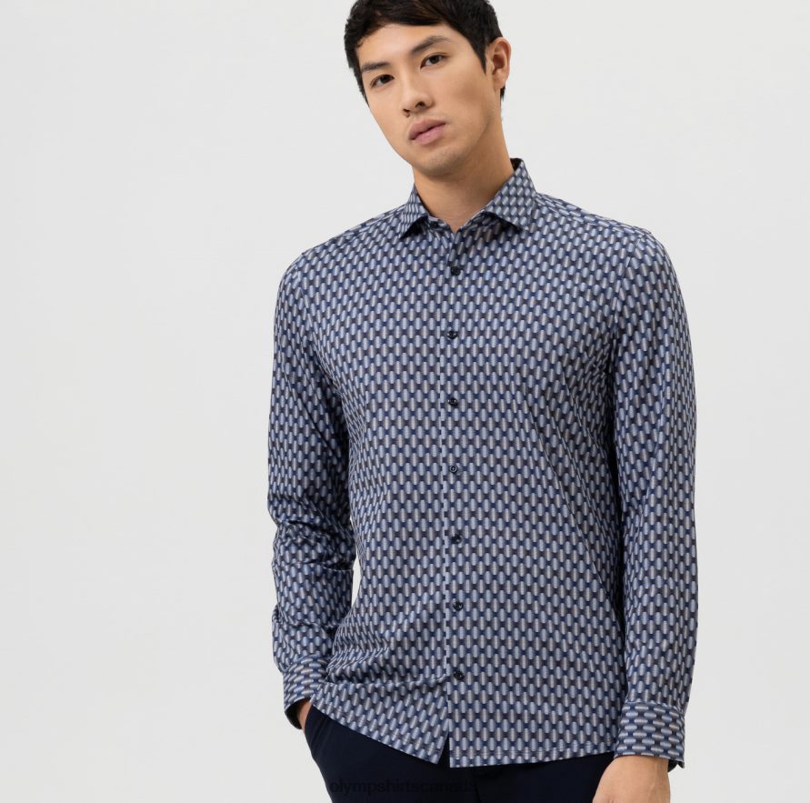 OLYMP Level Five 24/Seven Body Fit, Business Shirt, Kent, Natural H2P42H638 Clothing