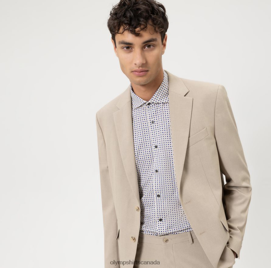 OLYMP Level Five 24/Seven Body Fit, Business Shirt, Kent, Natural H2P42H773 Clothing