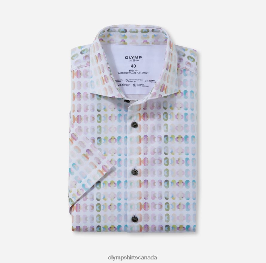 OLYMP Level Five 24/Seven Body Fit, Business Shirt, Kent, Pink H2P42H369 Clothing