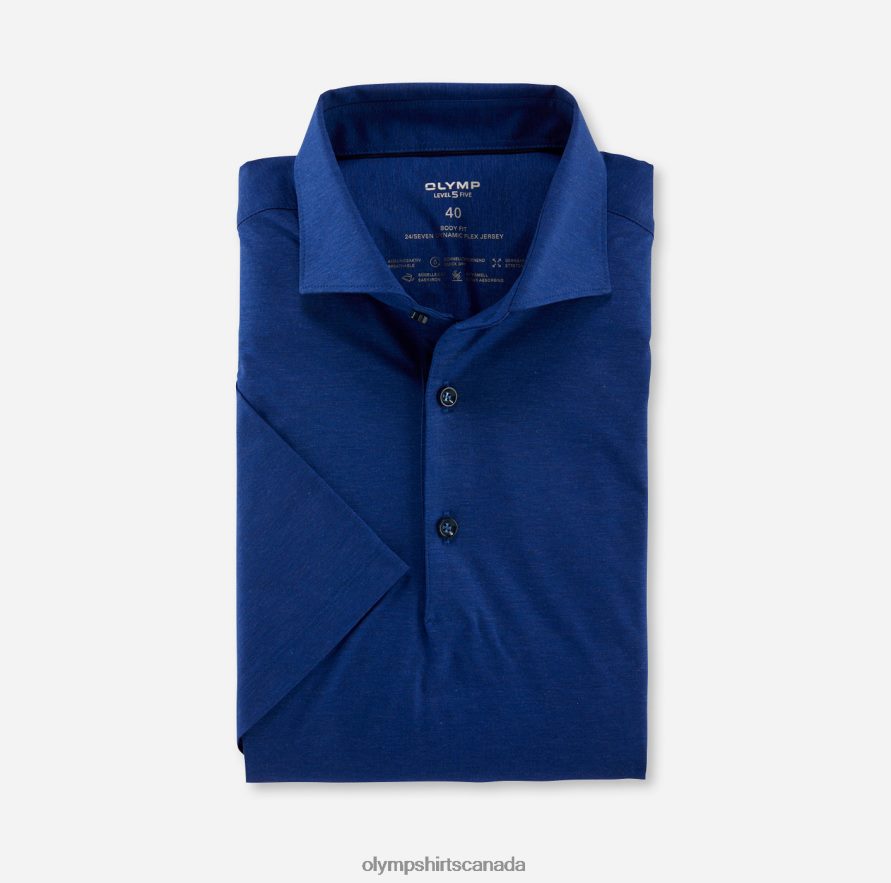 OLYMP Level Five 24/Seven Body Fit, Business Shirt, Kent, Royal H2P42H631 Clothing