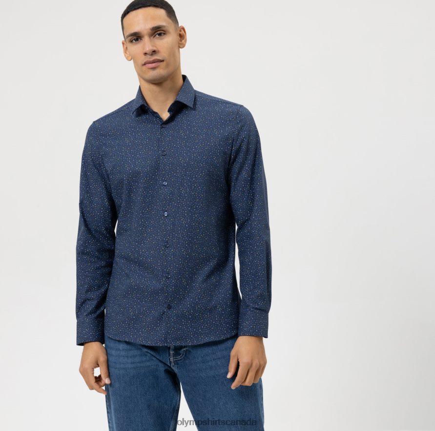 OLYMP Level Five 24/Seven Body Fit, Business Shirt, Modern Kent, Lime H2P42H420 Clothing