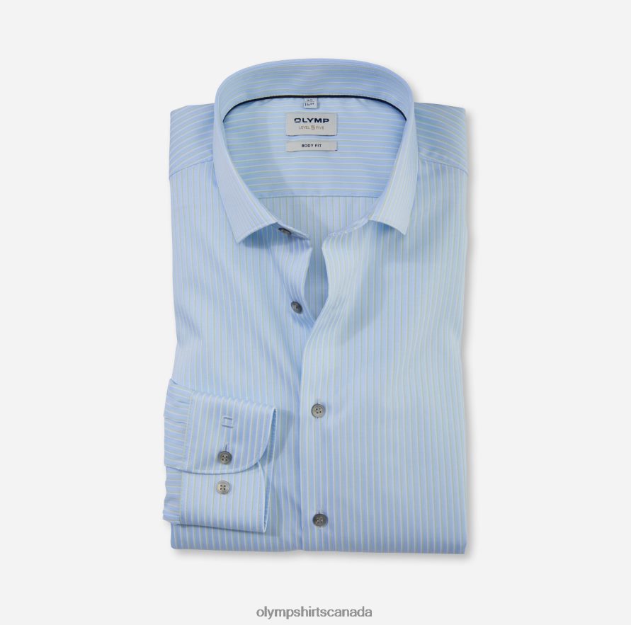 OLYMP Level Five Body Fit, Business Shirt, Modern Kent, Lime H2P42H599 Clothing