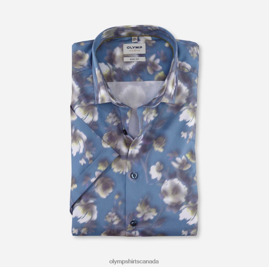 OLYMP Level Five Body Fit, Business Shirt, Modern Kent, Lime H2P42H604 Clothing