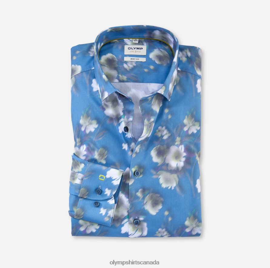 OLYMP Level Five Body Fit, Business Shirt, Modern Kent, Lime H2P42H696 Clothing