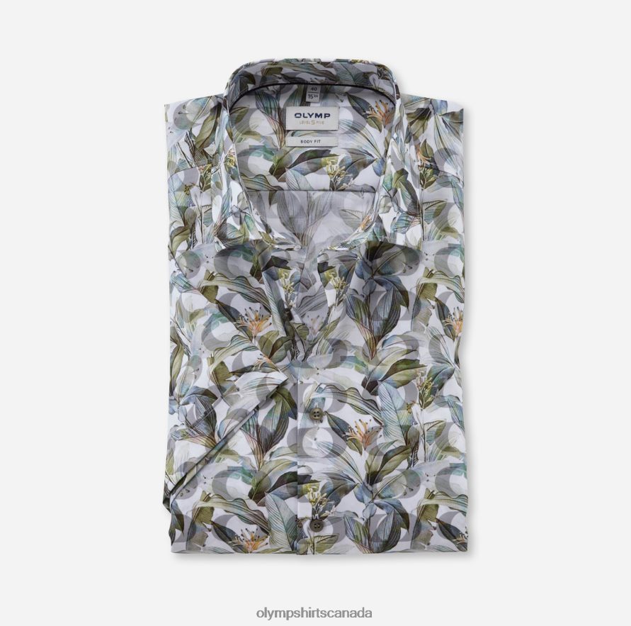 OLYMP Level Five Body Fit, Business Shirt, New York Kent, Brass H2P42H350 Clothing