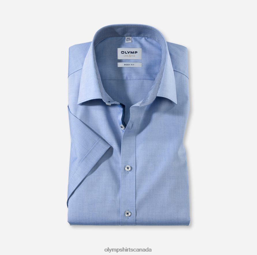 OLYMP Level Five Body Fit, Business Shirt, New York Kent, Royal H2P42H587 Clothing