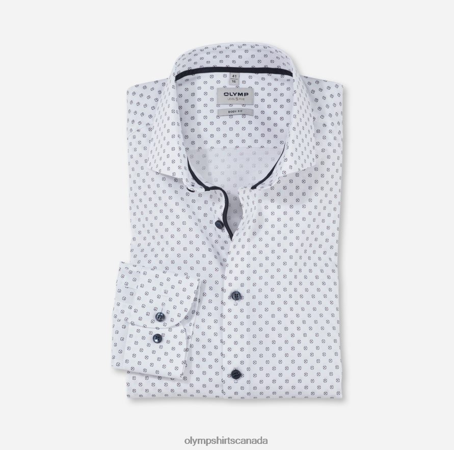 OLYMP Level Five Body Fit, Business Shirt, Royal Kent, Red H2P42H524 Clothing