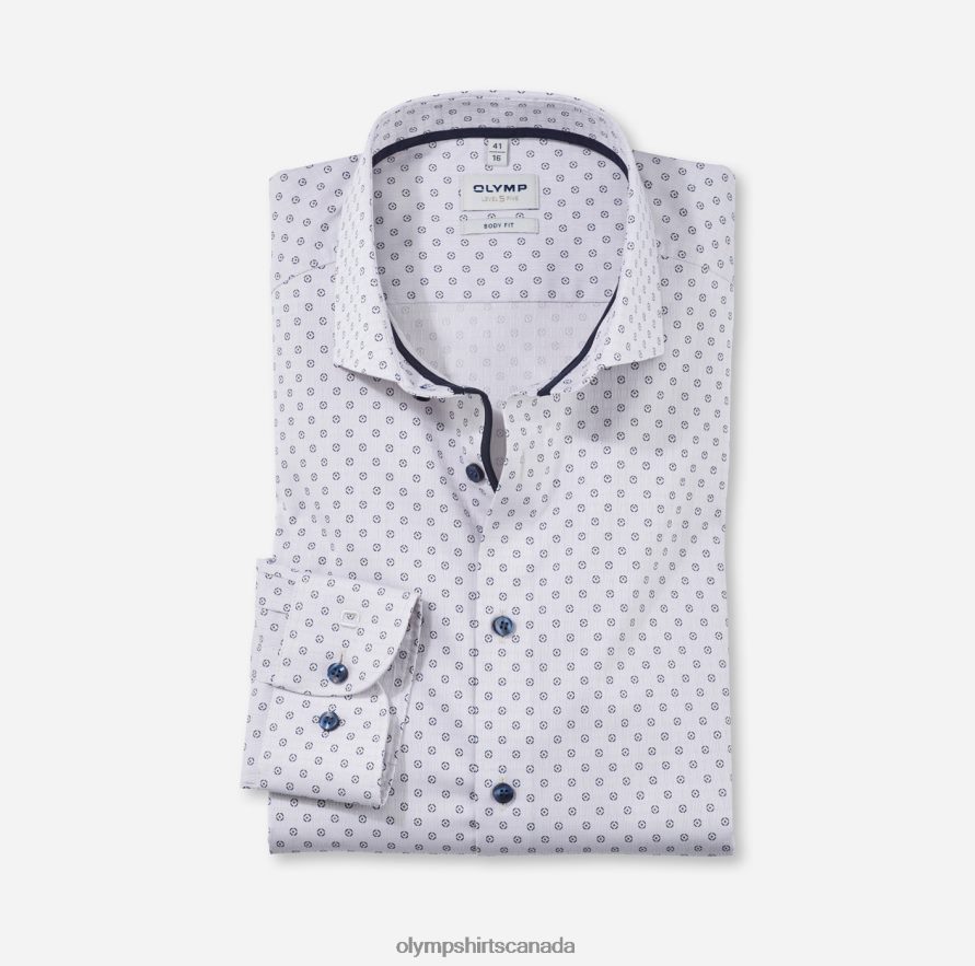 OLYMP Level Five Body Fit, Business Shirt, Royal Kent, Taupe H2P42H660 Clothing