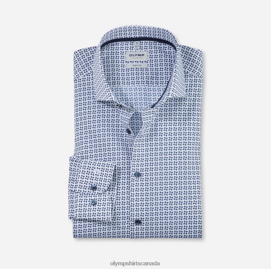 OLYMP Level Five Body Fit, Business Shirt, Royal Kent, Taupe H2P42H668 Clothing