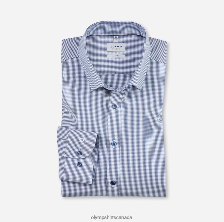 OLYMP Level Five Body Fit, Business Shirt, Under Button-Down, Taupe H2P42H788 Clothing