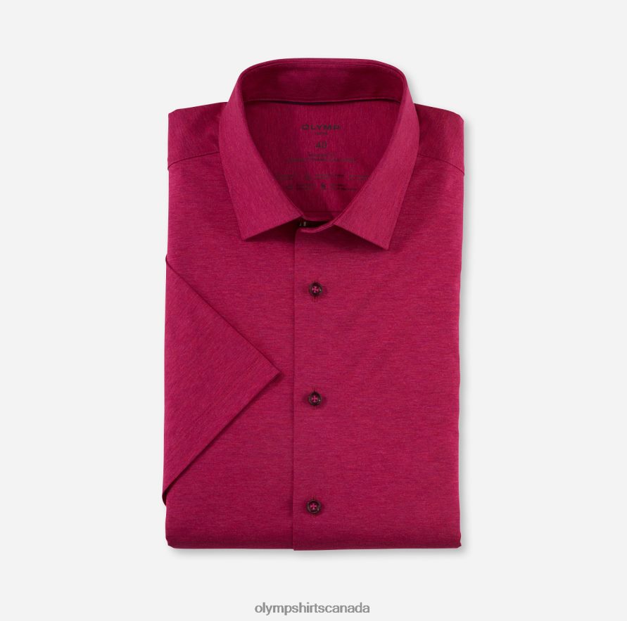 OLYMP Luxor 24/Seven Modern Fit, Business Shirt, New Kent, Fuchsia H2P42H1095 Clothing