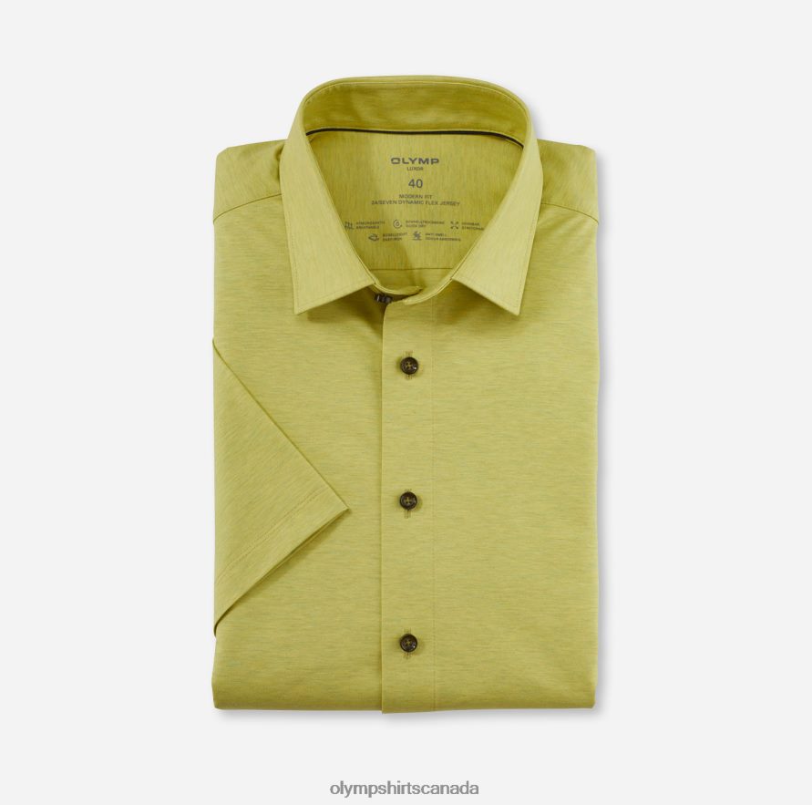 OLYMP Luxor 24/Seven Modern Fit, Business Shirt, New Kent, Light Green H2P42H932 Clothing