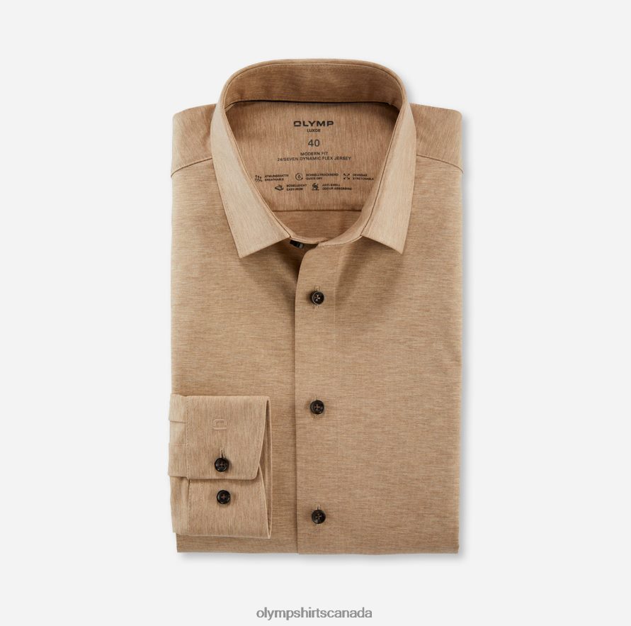 OLYMP Luxor 24/Seven Modern Fit, Business Shirt, New Kent, Natural H2P42H1262 Clothing