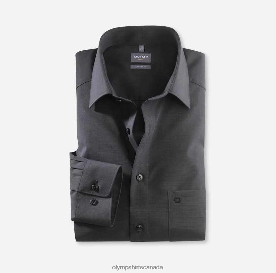 OLYMP Luxor Comfort Fit, Business Shirt, New Kent, Black H2P42H1690 Clothing