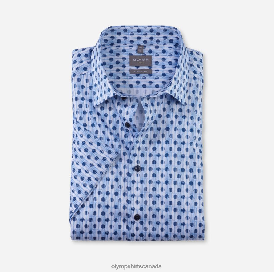 OLYMP Luxor Comfort Fit, Business Shirt, New Kent, Bleu H2P42H1473 Clothing
