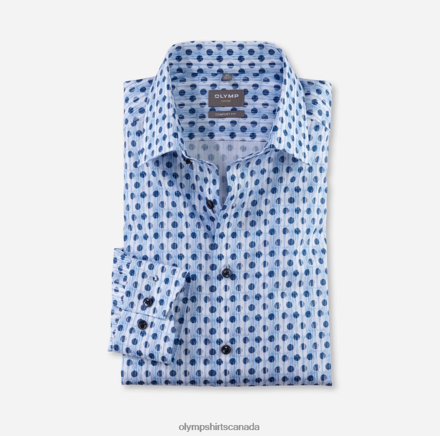 OLYMP Luxor Comfort Fit, Business Shirt, New Kent, Bleu H2P42H1519 Clothing
