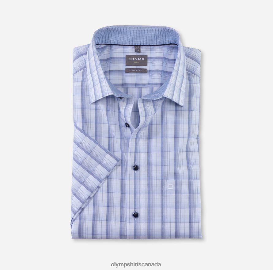 OLYMP Luxor Comfort Fit, Business Shirt, New Kent, Bleu H2P42H1560 Clothing