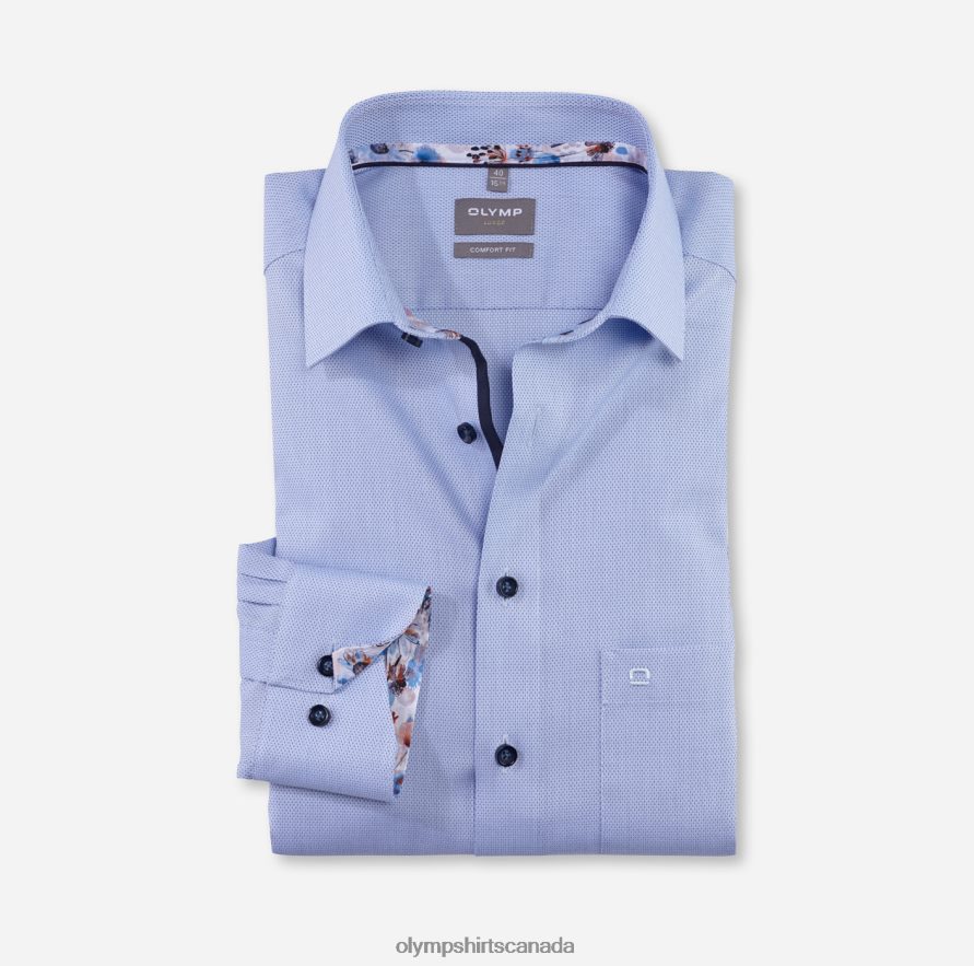 OLYMP Luxor Comfort Fit, Business Shirt, New Kent, Bleu H2P42H1618 Clothing