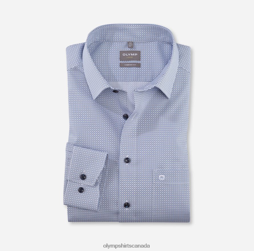 OLYMP Luxor Comfort Fit, Business Shirt, New Kent, Bleu H2P42H1634 Clothing
