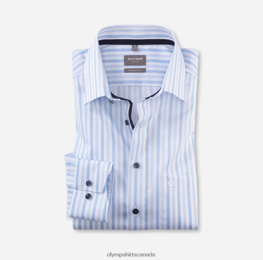 OLYMP Luxor Comfort Fit, Business Shirt, New Kent, Bleu H2P42H1652 Clothing